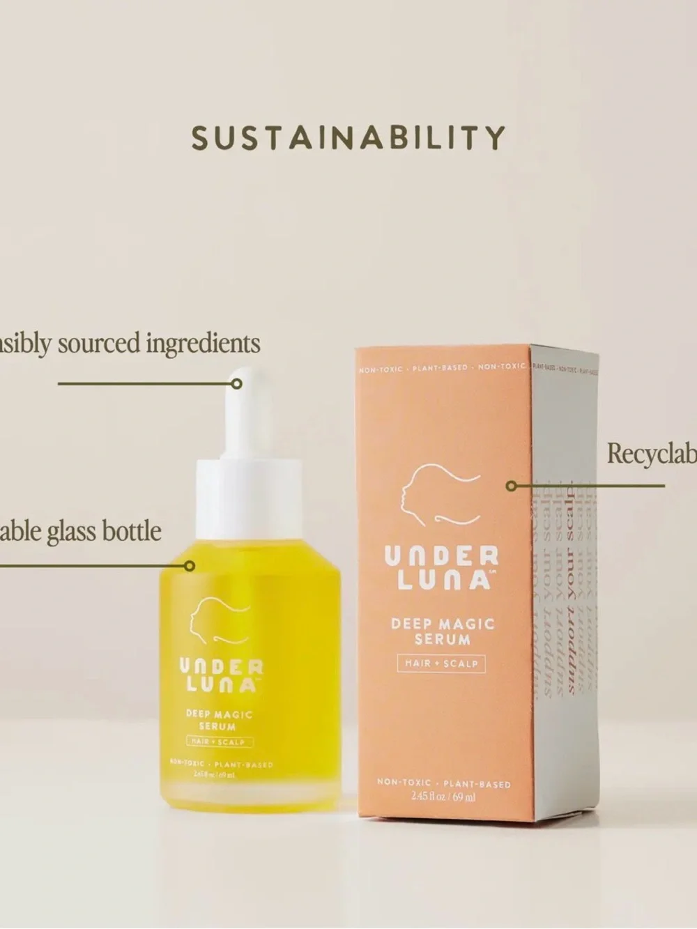 Under Luna - Deep Magic Serum - Bright Yellow Hair & Scalp Oil